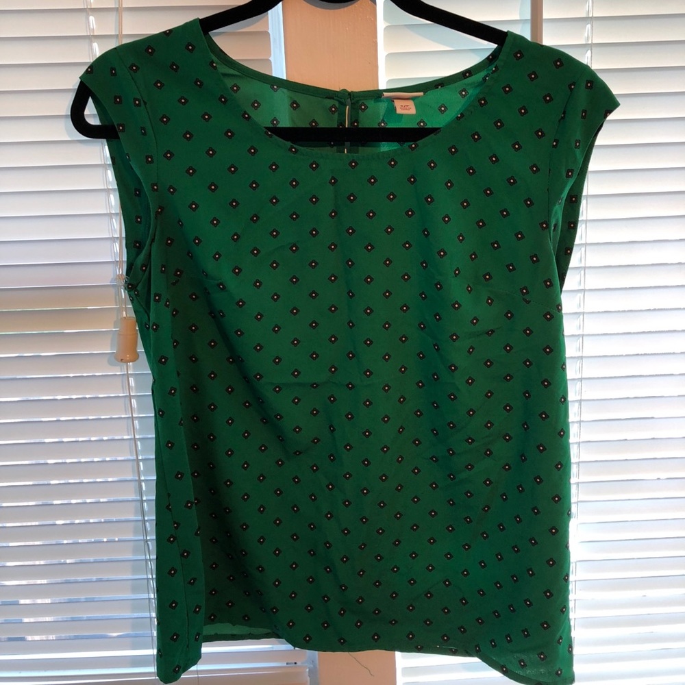 Green dress top